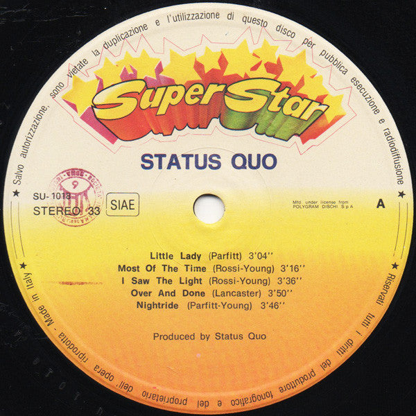 Status Quo : Status Quo (LP, Album, RE)