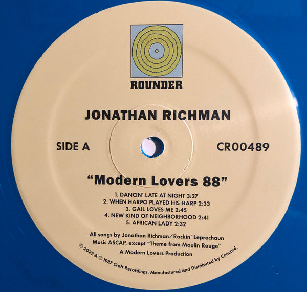 Jonathan Richman & The Modern Lovers : Modern Lovers 88 (LP, Album, Ltd, RE, Blu)