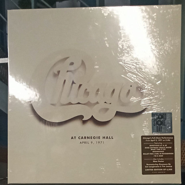 Chicago (2) : At Carnegie Hall - April 9, 1971 (3xLP, Album + Box, Ltd)