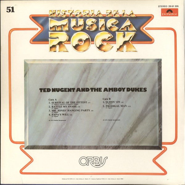 Ted Nugent And The Amboy Dukes : Ted Nugent And The Amboy Dukes (LP, Album, RE)