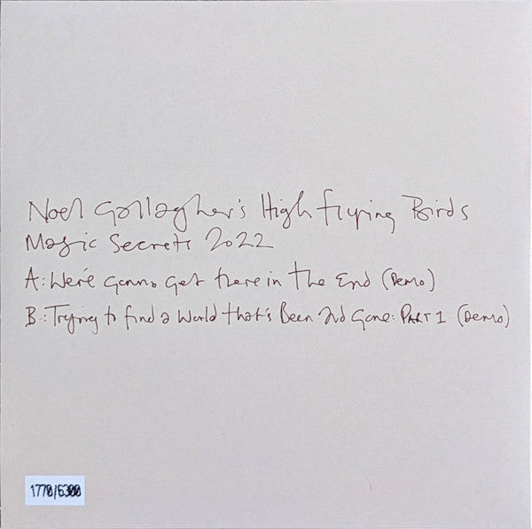 Noel Gallagher's High Flying Birds : Magic Secrets 2022 (7", Single, Ltd, Num)