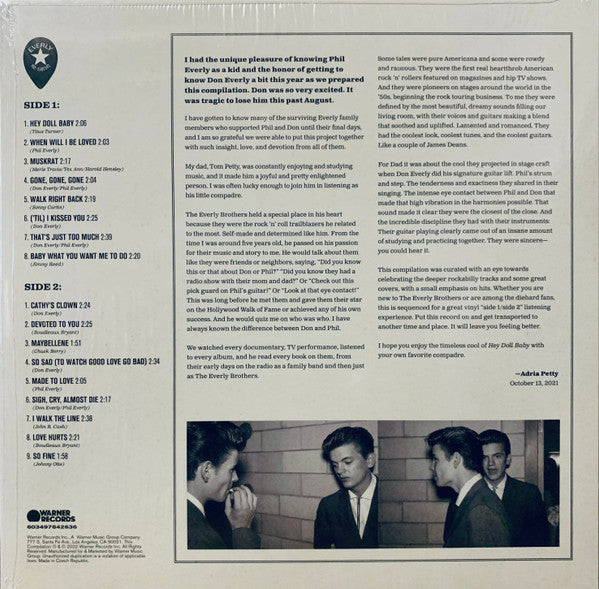 Everly Brothers : Hey Doll Baby (LP, Comp, Ltd, RM, S/Edition, Blu)