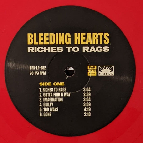 Bleeding Hearts (9) : Riches to Rags (LP, Album, Ltd, Red)