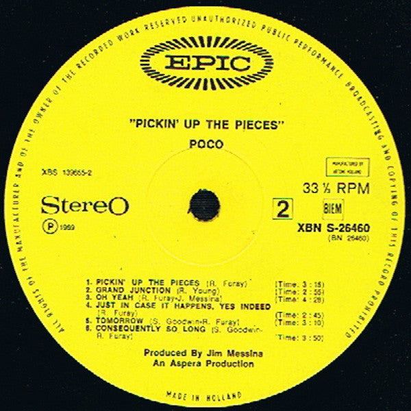 Poco (3) : Pickin' Up The Pieces (LP, Album)