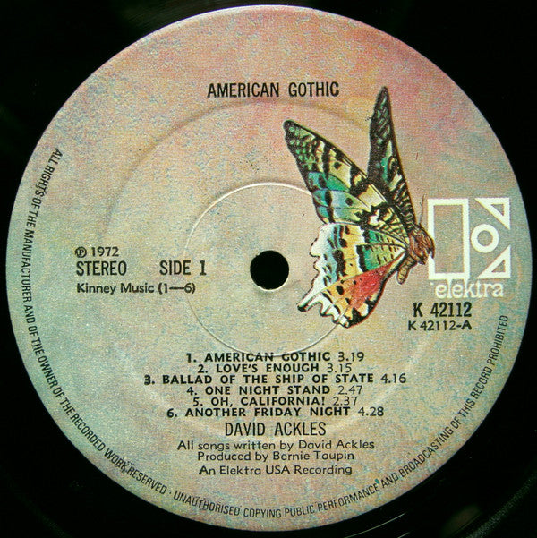 David Ackles : American Gothic (LP, Album)