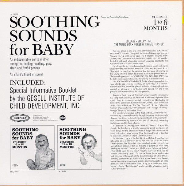 Raymond Scott : Soothing Sounds For Baby (LP, Album, RE + LP, Album, RE + LP, Album, RE + Co)