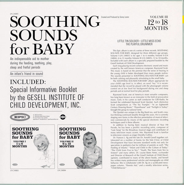 Raymond Scott : Soothing Sounds For Baby (LP, Album, RE + LP, Album, RE + LP, Album, RE + Co)