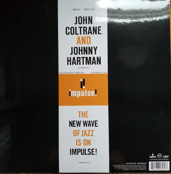 John Coltrane And Johnny Hartman : John Coltrane and Johnny Hartman (LP, Album, RE, Gat)