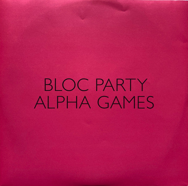 Bloc Party : Alpha Games (LP, Album)