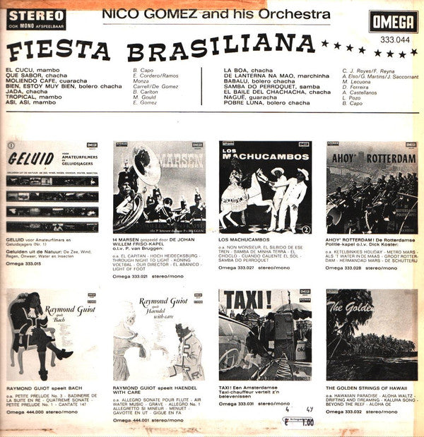 Nico Gomez And His Orchestra : Fiesta Brasiliana (LP, Album)