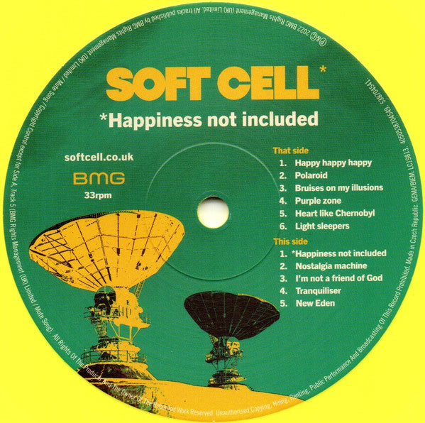 Soft Cell : *Happiness Not Included (LP, Album, Yel)