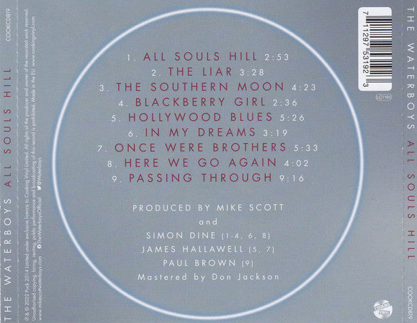 The Waterboys : All Souls Hill (CD, Album)