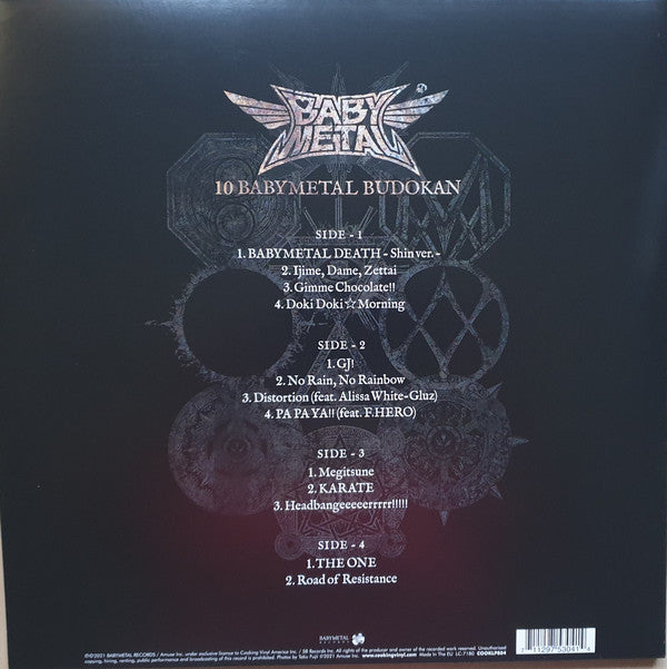Babymetal : 10 Babymetal Budokan (2xLP, Ltd, Cle)