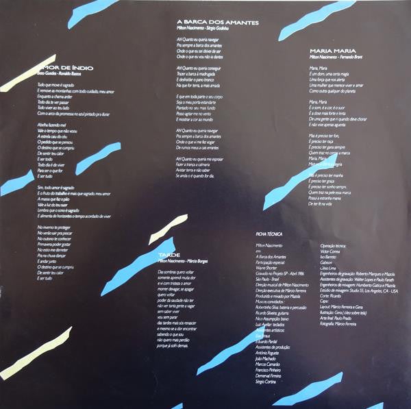 Milton Nascimento & Wayne Shorter : A Barca Dos Amantes (LP, Album)
