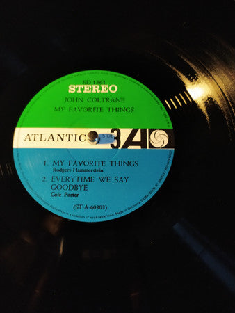 John Coltrane : My Favorite Things (LP, Album, Mono, RE, RM, 180 + LP, Album, RE, RM, )