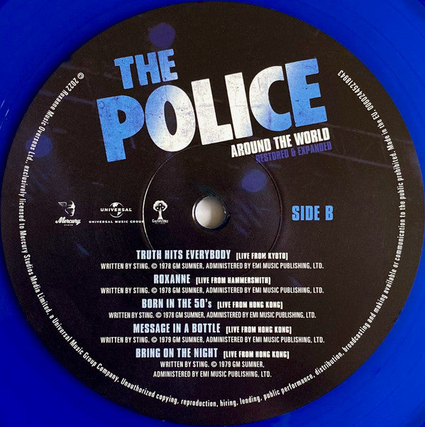 The Police : Around The World (Restored & Expanded) (LP, Album, RM, Blu + DVD-V, RM, NTSC)