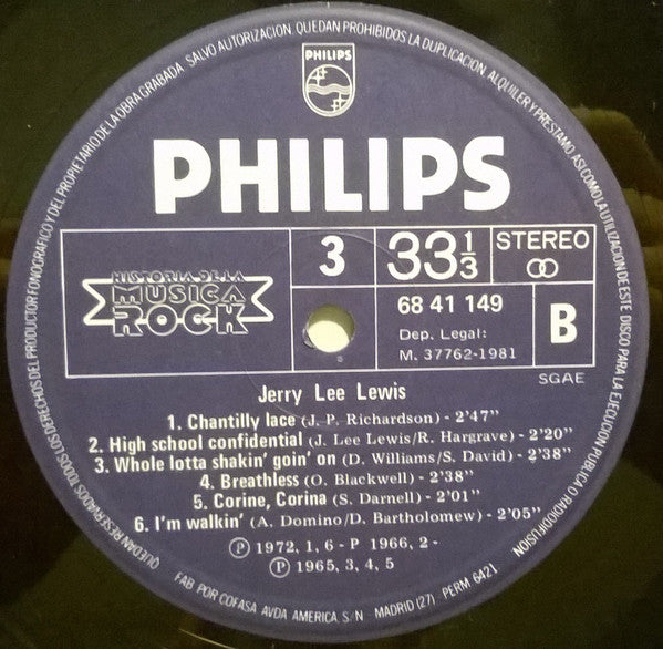 Jerry Lee Lewis : Jerry Lee Lewis (LP, Comp, RE)