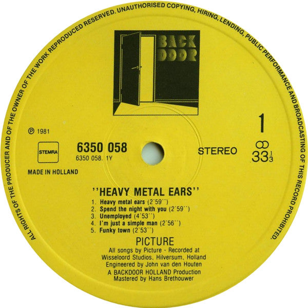 Picture : Heavy Metal Ears (LP, Album)