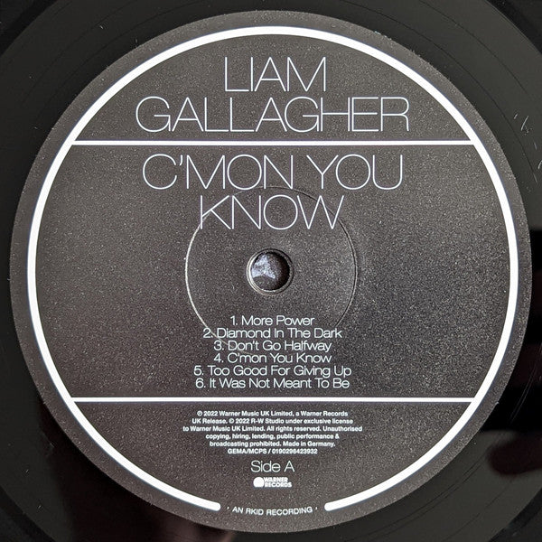 Liam Gallagher : C’mon You Know (LP, Album)