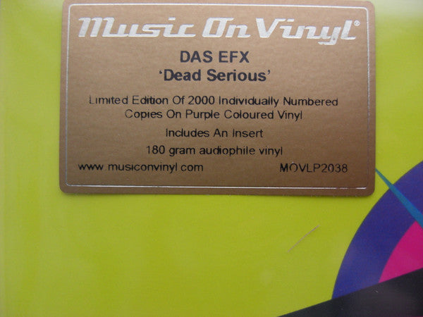Das EFX : Dead Serious (LP, Album, Ltd, Num, RE, Pur)