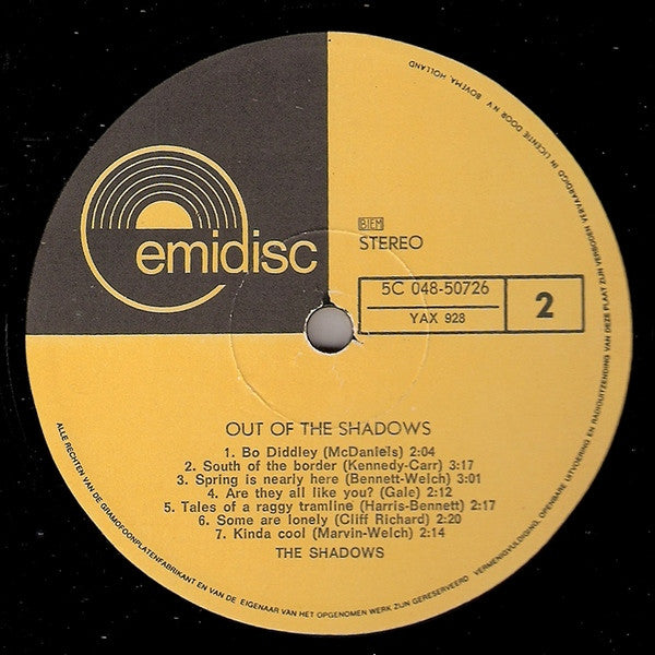 The Shadows : Out Of The Shadows (LP, Album)