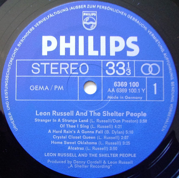 Leon Russell : Leon Russell And The Shelter People (LP, Album)