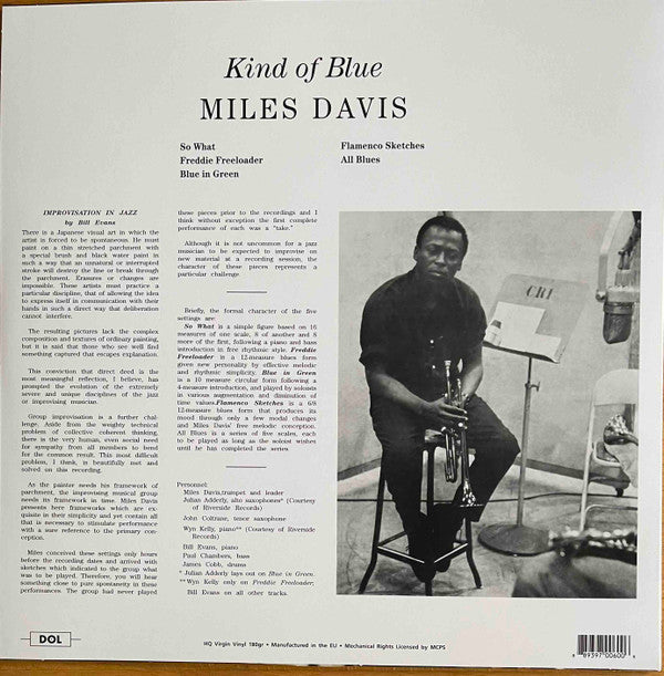 Miles Davis : Kind Of Blue (LP, Album, Ltd, RE, HQ )