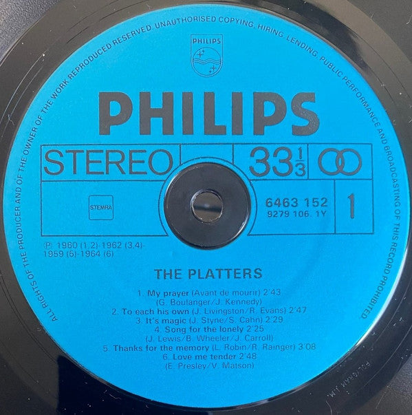 The Platters : The Platters (LP, Comp)
