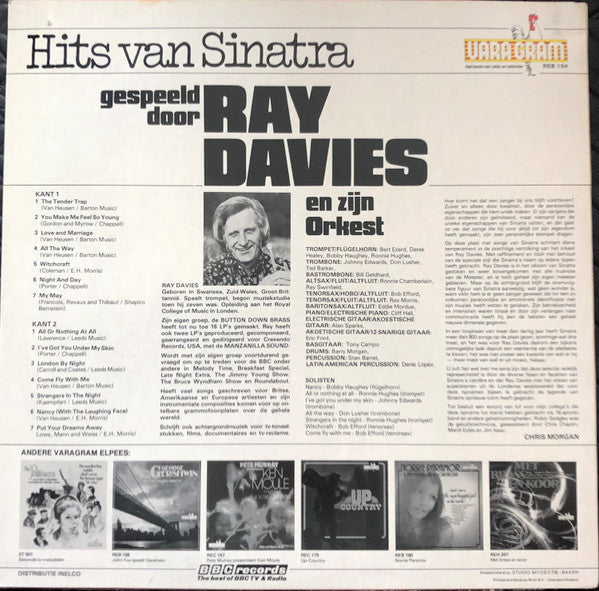 The Ray Davies Orchestra : Hits Of Sinatra (LP)