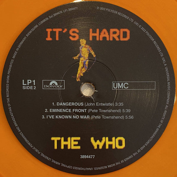 The Who : It's Hard (LP, Ora + LP, Yel + Album, Ltd, RE, RM, 40t)