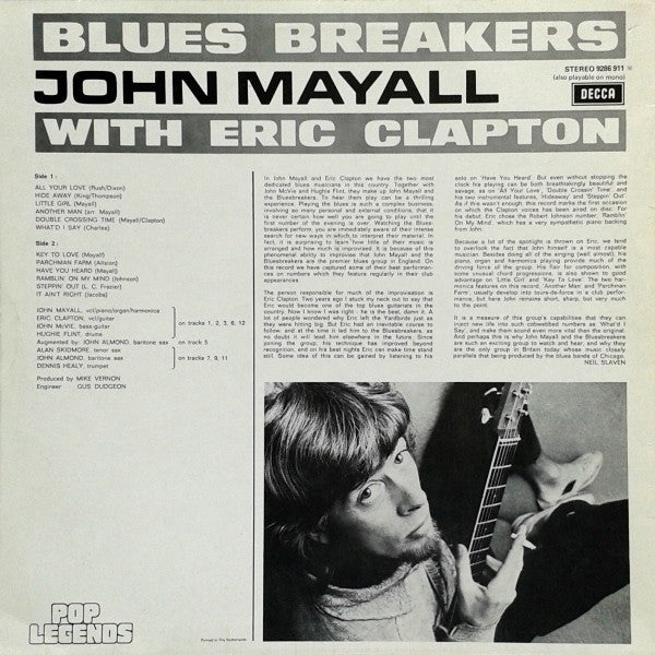 John Mayall With Eric Clapton - Blues Breakers (LP Tweedehands ...