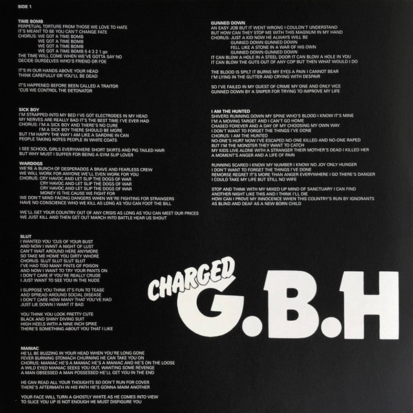 G.B.H. : City Baby Attacked By Rats (LP, Ltd, RE, Lim)