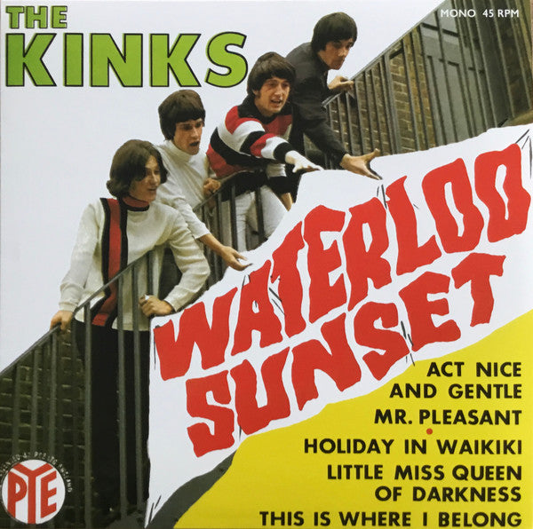 The Kinks : Waterloo Sunset (12", Single, Mono, Ltd, RE, RM, Yel)