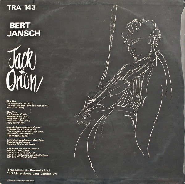 Bert Jansch : Jack Orion (LP, Album, RE)
