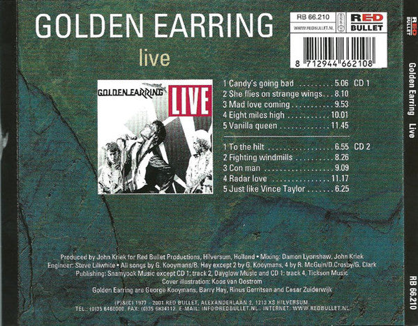 Golden Earring : Live (2xCD, Album)