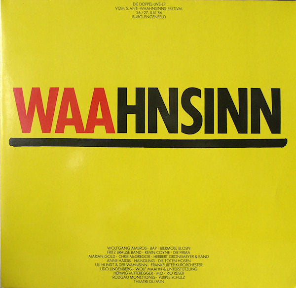 Various : Waahnsinn (2xLP)