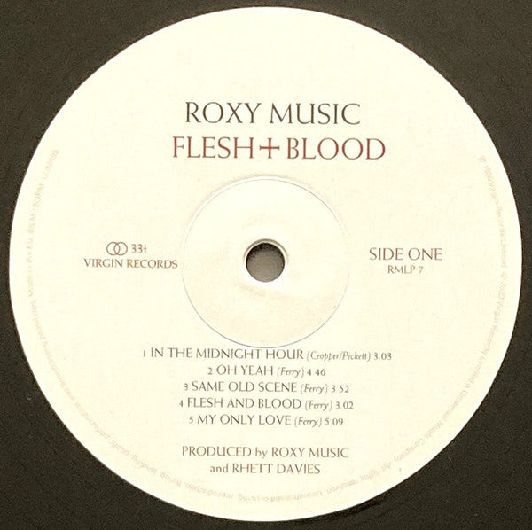 Roxy Music : Flesh + Blood (LP, Album, RE, RM, Hal)