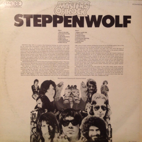 Steppenwolf : Masters Of Rock (LP, Comp)