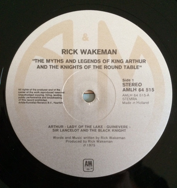 Rick Wakeman : The Myths And Legends Of King Arthur And The Knights Of The Round Table (LP, Album, Emb)