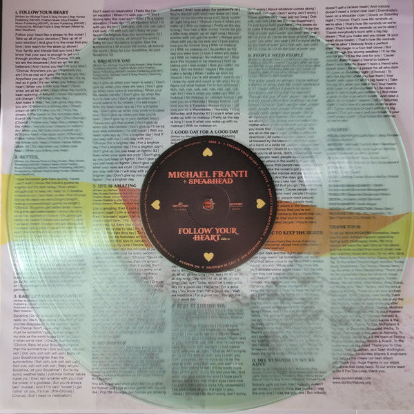 Michael Franti And Spearhead : Follow Your Heart (LP, Album, Ltd, Tra)