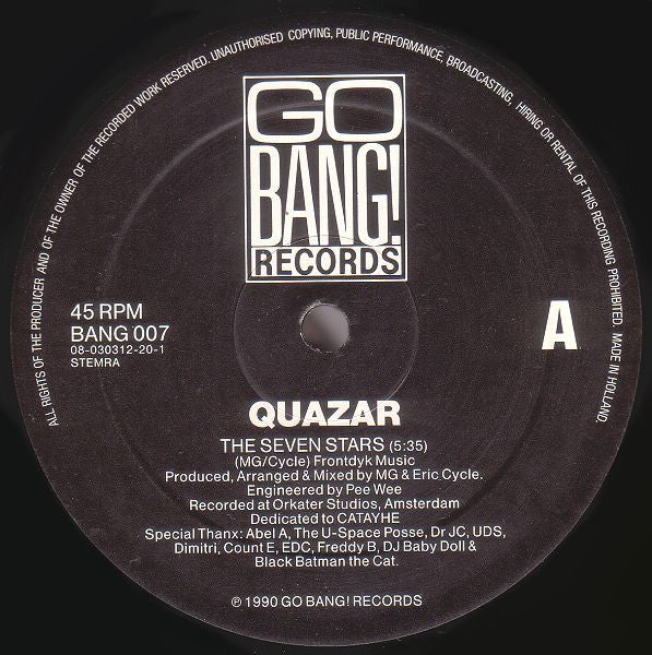 Quazar : The Seven Stars (12")