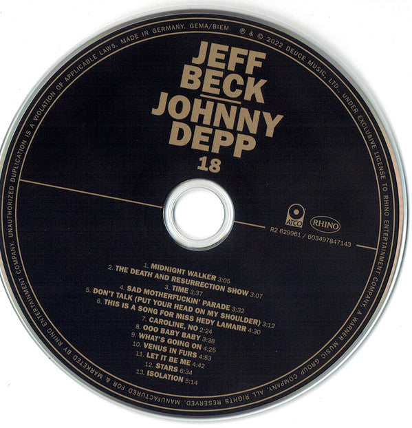 Jeff Beck / Johnny Depp : 18 (CD)