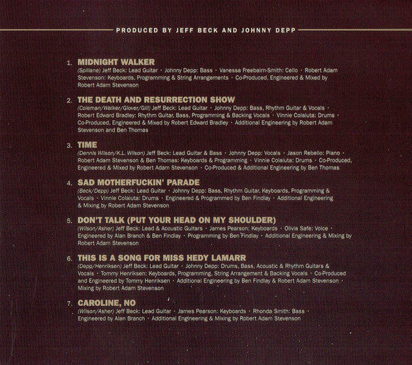 Jeff Beck / Johnny Depp : 18 (CD)