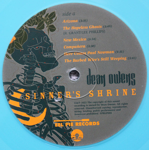 Dean Owens : Sinner's Shrine (LP, Album, Tur)
