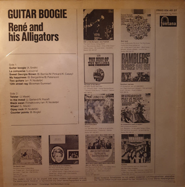 René And His Alligators : Guitar Boogie (LP, Album, Comp)