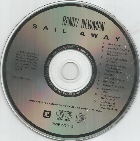 Randy Newman - Sail Away (CD Tweedehands) - Discords.nl