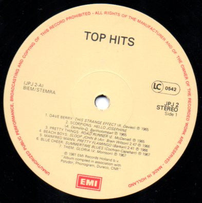 Various : Top Hits (2xLP, Comp)
