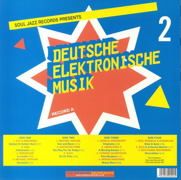 Various : Deutsche Elektronische Musik 2 (Experimental German Rock And Electronic Musik 1971-83) (Record A) (2xLP, Comp, RE)