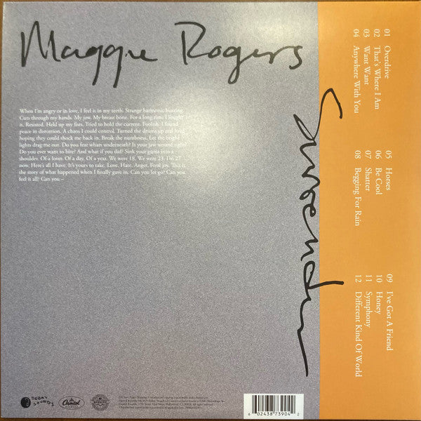 Maggie Rogers : Surrender (LP, Album, Ltd, [Ho)