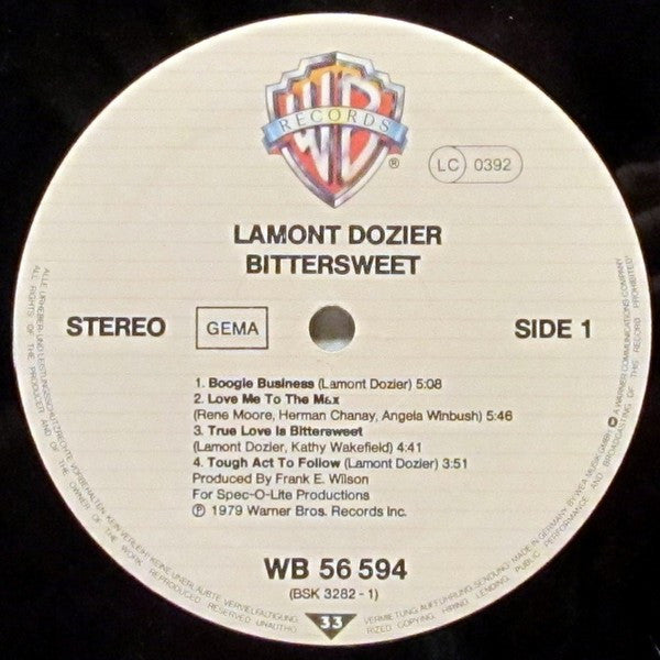 Lamont Dozier : Bittersweet (LP, Album)